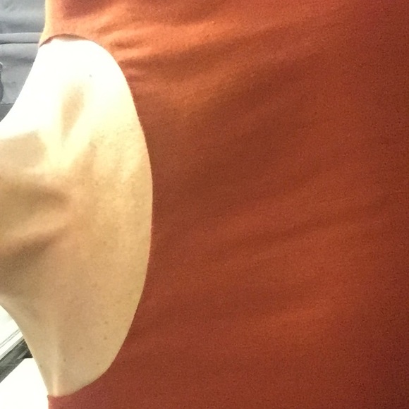 oversized, super cute, rust/orange top, - Picture 3 of 8